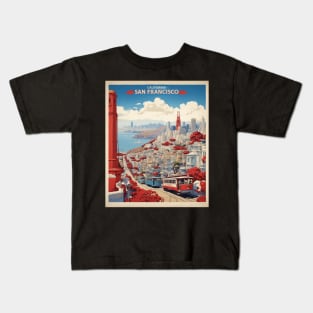 San Francisco California United States of America Tourism Vintage Kids T-Shirt